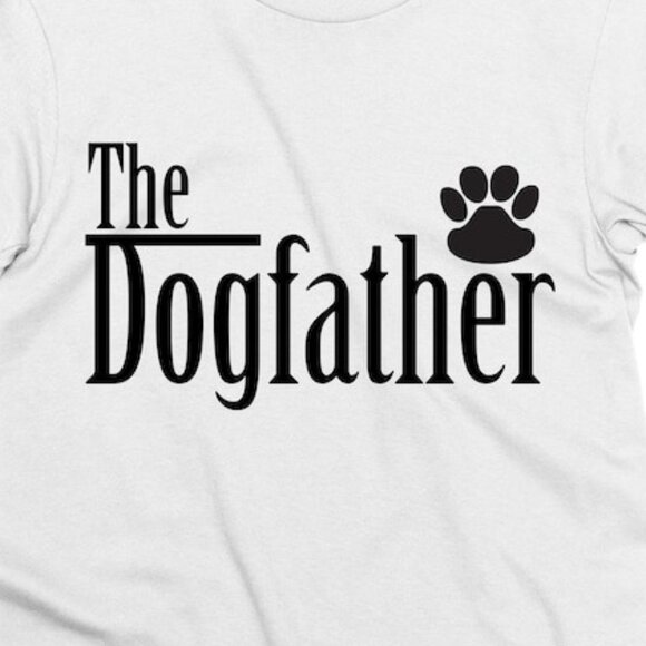 The Dogfather T-Shirt, Dog Lovers T-Shirts - Best Dog Dad Ever T-Shirts - Picture 2 of 4